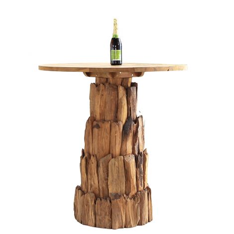 Бар маса от тиково дърво, здравина и луксозна визия 