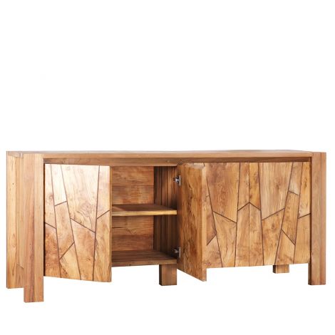 БЮФЕТ ОТ ТИКОВО ДЪРВО КОБЕ 185СМ