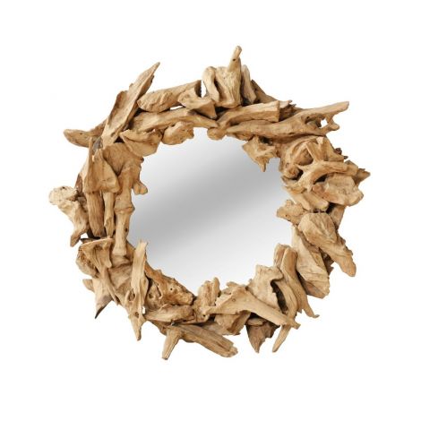 ОГЛЕДАЛО ОТ ТИКОВО ДЪРВО ИКАЛ Д80