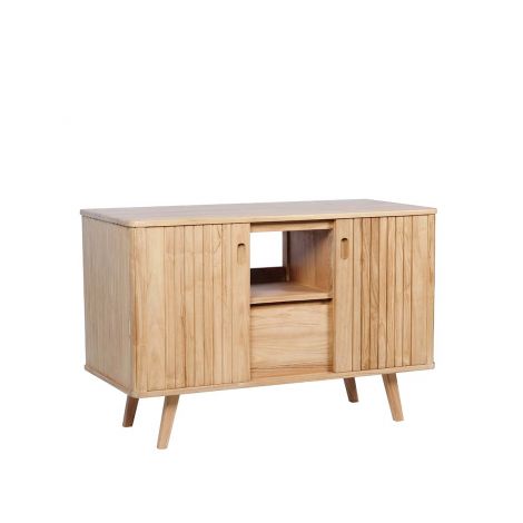 Този шкаф за баня е изработен от масивно тиково дърво с модерен дизайн.