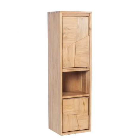 ШКАФ КОЛОНА ЗА БАНЯ ТИКОВО ДЪРВО САВАНА